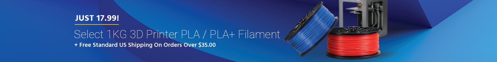 Just $17.99, Select 1KG 3D Printer PLA / PLA+ Filament
+ Free Standard US Shipping On Orders Over $35.00
Shop Now