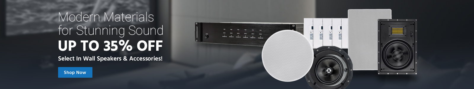 In Wall speaker sale, up to 35% off