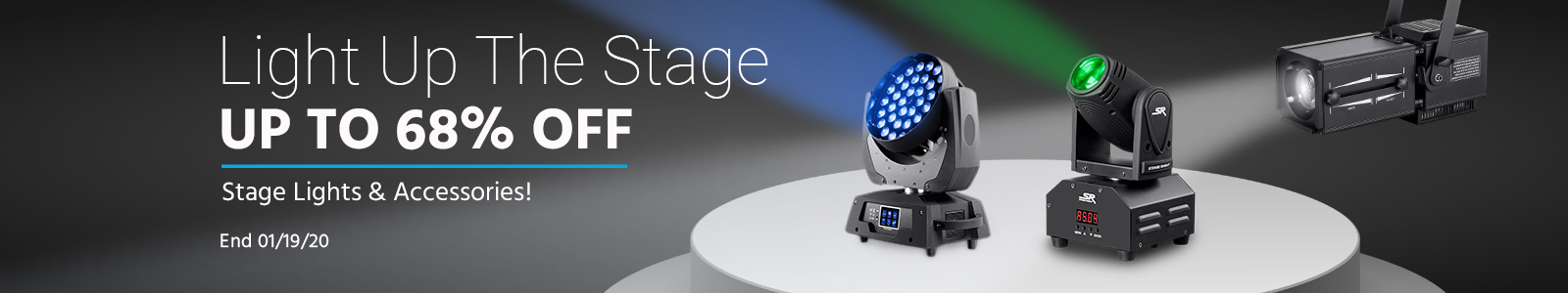 Light Up The Stage. Up to 68% off stage lights & accessories!