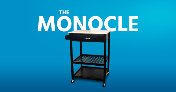 The Monocle. One Day. One Deal.Cabinet Rolling Kitchen Island Table Cart w/ Wheels | $69.99 + Free Standard US Shipping or While Supplies Last