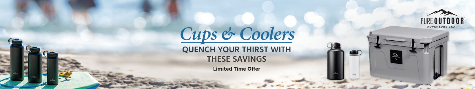 Pure Outdoor logo Cups & Coolers
Quench your thirst with these savings Limited Time Offer