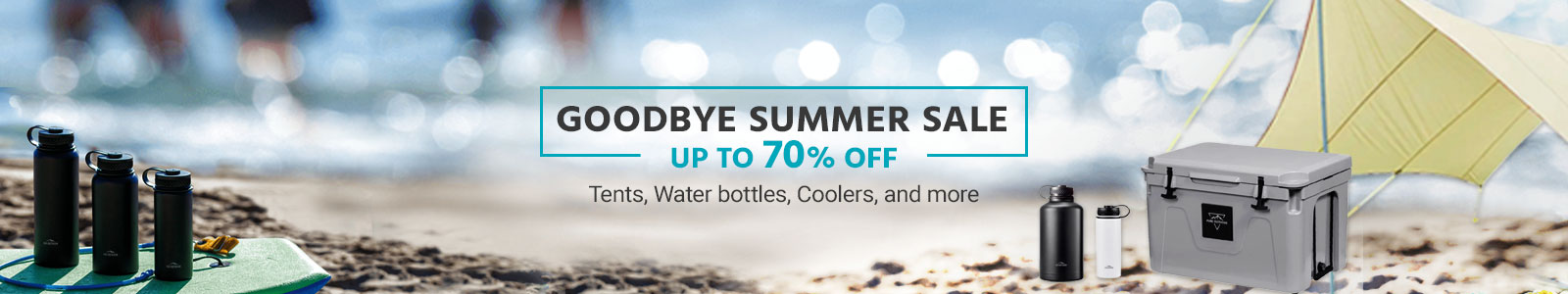 Goodbye Summer Sale
Up to 40% off
Tents, Water bottles, Coolers, and more
Shop Now