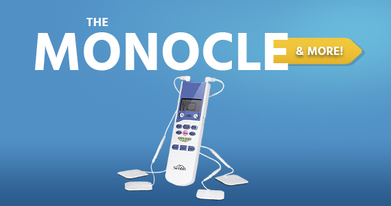 The Monocle. & More One Day. One Deal. Electronic Pulse Massager Portable Handheld Muscle Stimulator Adjustable Speed and Intensity for Muscle Pain Relief 8 Electrodes Pads LCD Display Screen