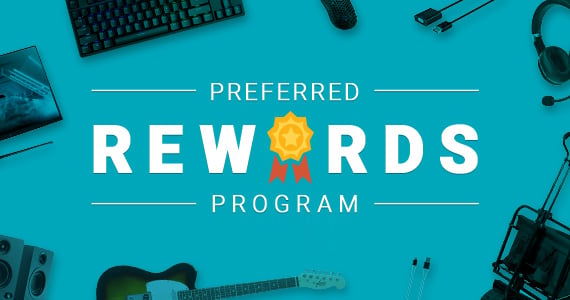 Monoprice (logo)  Preferred Rewards Program    Loyalty really does have its rewards! Learn More