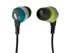 Enhanced Bass Noise Isolating Earphones w/ Built-in Microphone and Play/Pause Control - Green