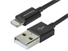 4-inch MFi Certified Lightning™ to USB Charge/ Sync Cable for iPad®, iPhone®, and iPod® - Black