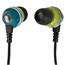 Enhanced Bass Noise Isolating Earbuds Headphones w/ Built-in Microphone and Play/Pause Control - Green Enhanced Bass Noise Isolating Earbuds Headphones w/ Built-in Microphone and Play/Pause Control - Green