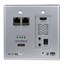 HDBaseT Wall Plate Receiver with Bidirectional IR Repeater, 100m (328ft) HDBaseT Wall Plate Receiver with Bidirectional IR Repeater, 100m (328ft)