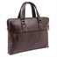 14-inch Genuine Leather Top-Loading Laptop Attache - Chocolate Brown 14-inch Genuine Leather Top-Loading Laptop Attache - Chocolate Brown