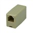 RJ12 6P6C Reverse Inline Coupler - Beige RJ12 6P6C Reverse Inline Coupler - Beige