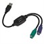 PS/2 Keyboard/Mouse to USB Converter Adapter, Black PS/2 Keyboard/Mouse to USB Converter Adapter, Black