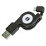 USB 2.0 Retractable Cable - A Male to Micro B Male Angled - 2.5 Ft USB 2.0 Retractable Cable - A Male to Micro B Male Angled - 2.5 Ft