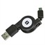 USB 2.0 Retractable Cable - A Male to Micro B Male - 2.5 Ft USB 2.0 Retractable Cable - A Male to Micro B Male - 2.5 Ft