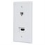 Recessed HDMI Wall Plate, with 1* HDMI F/F Adapter & 1*RJ45 Cat5e Coupler Recessed HDMI Wall Plate, with 1* HDMI F/F Adapter & 1*RJ45 Cat5e Coupler