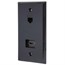 Recessed HDMI Wall Plate, with 1* HDMI F/F Adapter & 1*RJ45 Cat5e Coupler BLACK Recessed HDMI Wall Plate, with 1* HDMI F/F Adapter & 1*RJ45 Cat5e Coupler BLACK