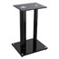 Glass Floor Speaker Stands (pair), Black Glass Floor Speaker Stands (pair), Black