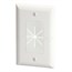 Split Plate with Flexible Opening, White Split Plate with Flexible Opening, White