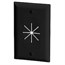 Split Plate with Flexible Opening, Black Split Plate with Flexible Opening, Black