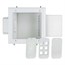 Expandable Media Box with Duplex Receptacle, White Expandable Media Box with Duplex Receptacle, White
