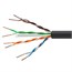 1000FT 23AWG Cat6 550MHz STP Solid, Bulk Ethernet Cable, Direct Burial - Black - No Logo 1000FT 23AWG Cat6 550MHz STP Solid, Bulk Ethernet Cable, Direct Burial - Black - No Logo