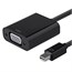 Mini DisplayPort 1.2a / Thunderbolt to VGA Active Adapter, Black Mini DisplayPort 1.2a / Thunderbolt to VGA Active Adapter, Black