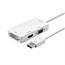 DisplayPort 1.2a to 4K HDMI®, Dual Link DVI, and VGA Passive Adapter, White DisplayPort 1.2a to 4K HDMI®, Dual Link DVI, and VGA Passive Adapter, White