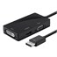 DisplayPort 1.2a to 4K HDMI®, Dual Link DVI, and VGA Passive Adapter, Black DisplayPort 1.2a to 4K HDMI®, Dual Link DVI, and VGA Passive Adapter, Black