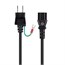 18AWG Japan Power Cord Cable w/Ground - Black 18AWG Japan Power Cord Cable w/Ground - Black