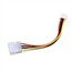 Molex (5.25 Male) / (3.5 Female) Int. DC Power Cable - 6 Inch Molex (5.25 Male) / (3.5 Female) Int. DC Power Cable - 6 Inch