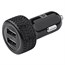 2-Port USB Car Charger, 4.8A Black 2-Port USB Car Charger, 4.8A Black