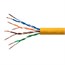 250FT Cat6 Bulk Bare Copper Ethernet Cable, UTP, Stranded, In-Wall Rated (CM), 550MHz, 24AWG, Yellow 250FT Cat6 Bulk Bare Copper Ethernet Cable, UTP, Stranded, In-Wall Rated (CM), 550MHz, 24AWG, Yellow