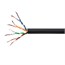 250FT Cat5e Bulk Bare Copper Ethernet Cable, UTP, Solid, Riser Rated (CMR), 350MHz, 24AWG, Black 250FT Cat5e Bulk Bare Copper Ethernet Cable, UTP, Solid, Riser Rated (CMR), 350MHz, 24AWG, Black