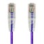 SlimRun Cat6 28AWG UTP Ethernet Network Cable, 1ft Purple SlimRun Cat6 28AWG UTP Ethernet Network Cable, 1ft Purple