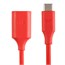 Palette Series 2.0 USB-C to USB A Female, 6-inch Red Palette Series 2.0 USB-C to USB A Female, 6-inch Red