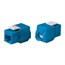 Cat6 RJ-45 Toolless 180-Degree Keystone, Blue Cat6 RJ-45 Toolless 180-Degree Keystone, Blue