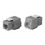 Cat6 RJ-45 Toolless 180-Degree Keystone, Gray Cat6 RJ-45 Toolless 180-Degree Keystone, Gray