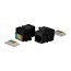 Cat5e RJ-45 Toolless 90-Degree Basic Keystone, Black Cat5e RJ-45 Toolless 90-Degree Basic Keystone, Black