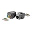Cat5e RJ-45 Toolless 90-Degree Basic Keystone, Gray Cat5e RJ-45 Toolless 90-Degree Basic Keystone, Gray
