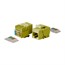 Cat5e RJ-45 Toolless 90-Degree Basic Keystone, Yellow Cat5e RJ-45 Toolless 90-Degree Basic Keystone, Yellow