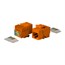 Cat5e RJ-45 Toolless 90-Degree Basic Keystone, Orange Cat5e RJ-45 Toolless 90-Degree Basic Keystone, Orange
