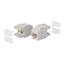 Cat5e RJ-45 Punch Down 180-Degree Short Body 28mm Keystone, White Cat5e RJ-45 Punch Down 180-Degree Short Body 28mm Keystone, White