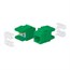 Cat5e RJ-45 Punch Down 180-Degree Short Body 28mm Keystone, Green Cat5e RJ-45 Punch Down 180-Degree Short Body 28mm Keystone, Green