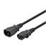 12ft 16AWG Power Extension Cord Cable with 3 Conductor PC/Mon (C13/C14), Black 12ft 16AWG Power Extension Cord Cable with 3 Conductor PC/Mon (C13/C14), Black