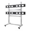 2x2 Video Wall Display Cart with Micro Adjustment Arms 2x2 Video Wall Display Cart with Micro Adjustment Arms