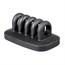 Desktop Cable Management Rack for Power Cords and Charging Accessory Cables, Black Desktop Cable Management Rack for Power Cords and Charging Accessory Cables, Black
