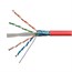 1000FT 23AWG Cat6 550MHz STP Solid, Riser-Rated (CMR) Bulk Pure Bare Copper Ethernet Cable, Red No Logo 1000FT 23AWG Cat6 550MHz STP Solid, Riser-Rated (CMR) Bulk Pure Bare Copper Ethernet Cable, Red No Logo