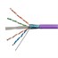1000FT 23AWG Cat6 550MHz STP Solid, Riser-Rated (CMR) Bulk Pure Bare Copper Ethernet Cable, Purple No Logo 1000FT 23AWG Cat6 550MHz STP Solid, Riser-Rated (CMR) Bulk Pure Bare Copper Ethernet Cable, Purple No Logo