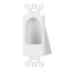 Reverse Nose Decora Plate, White Reverse Nose Decora Plate, White