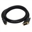 6ft 24AWG CL2 High Speed HDMI to DVI Adapter Cable with Net Jacket, Black 6ft 24AWG CL2 High Speed HDMI to DVI Adapter Cable with Net Jacket, Black