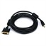 15ft 28AWG Standard HDMI to DVI Adapter Cable with Ferrite Cores, Black 15ft 28AWG Standard HDMI to DVI Adapter Cable with Ferrite Cores, Black
